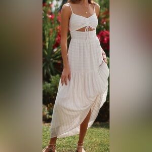 L*Space elegant white long dress
